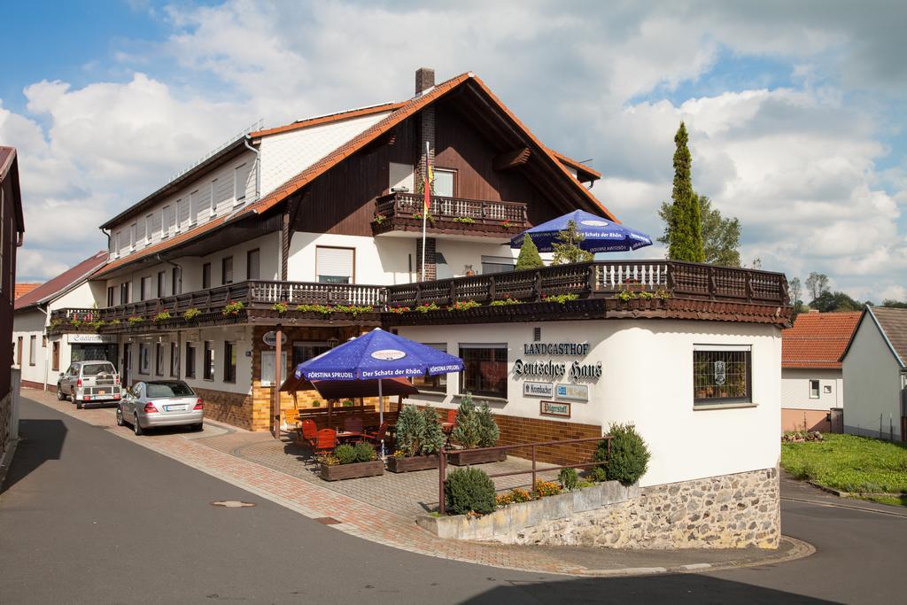 Landgasthof Deutsches Haus Ulmbach Eksteriør billede